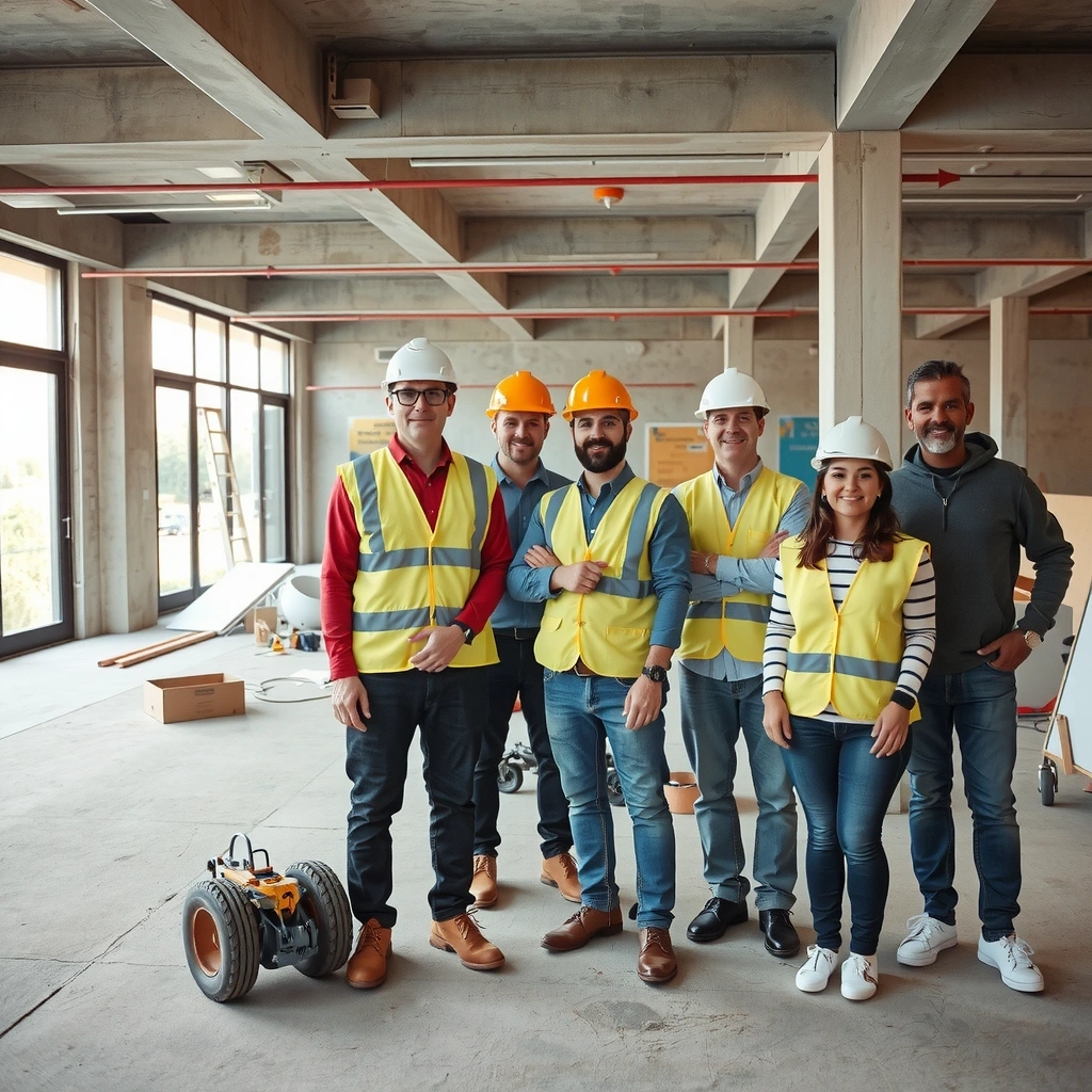 BuildWay team working on London construction project