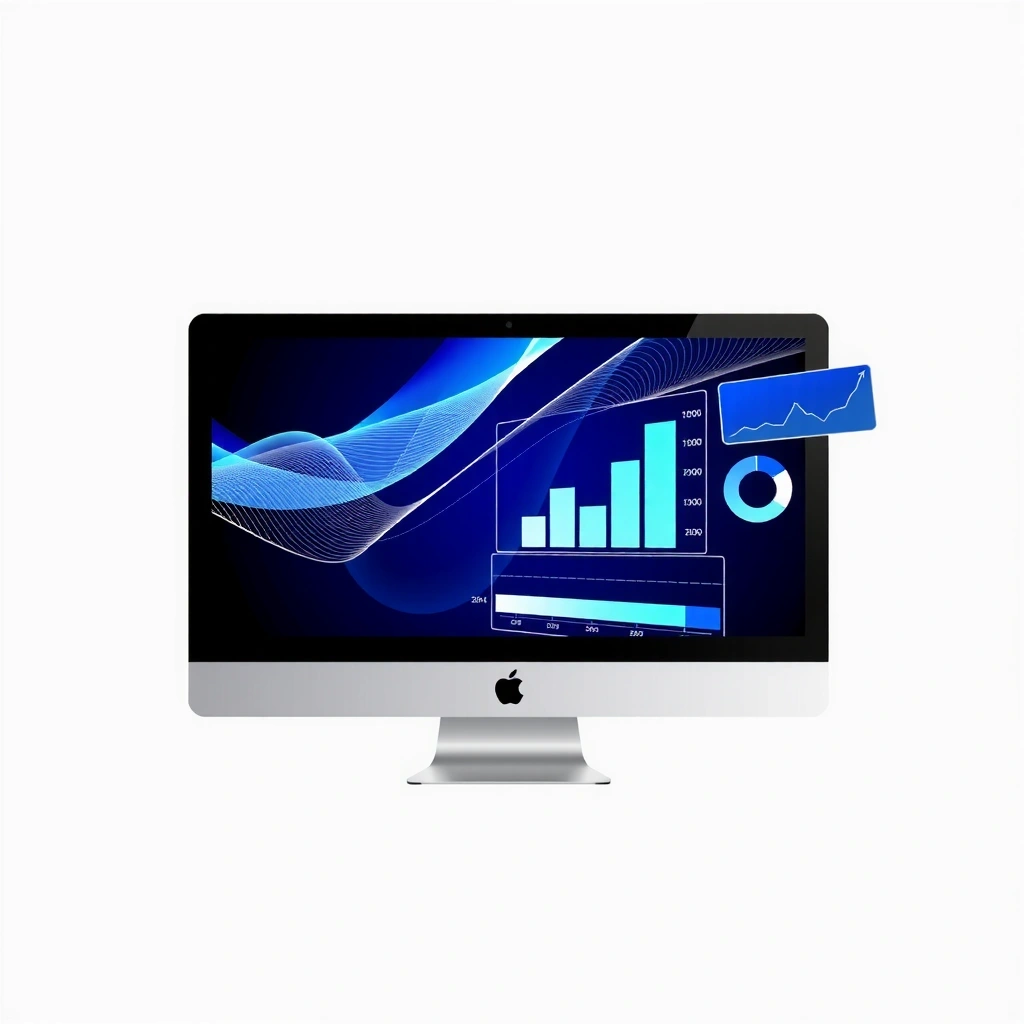 Website analytics illustration