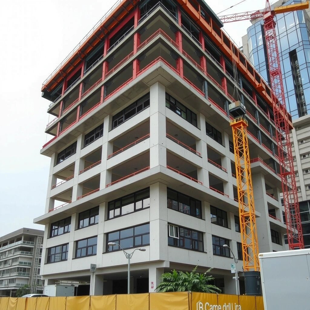 Commercial building construction